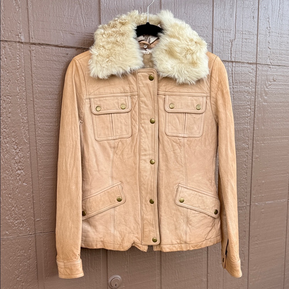 Banana Republic Leather Coat